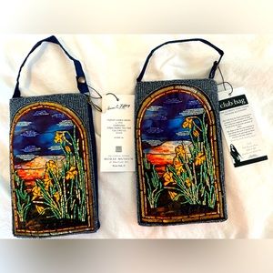 NWT Beaded cross-body purse